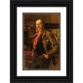 thumbnail image 1 of Pascal-Adolphe-Jean Dagnan-Bouveret 13x18 Black Ornate Wood Framed Double Matted Museum Art Print Titled - Portrait of Gustave Courtois (1884), 1 of 5