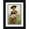 thumbnail image 1 of Pascal-Adolphe-Jean Dagnan-Bouveret 13x18 Black Ornate Wood Framed Double Matted Museum Art Print Titled - Portrait of Jules-Alexis Muenier (1887), 1 of 5
