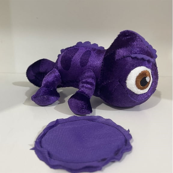 Pascal Shoulder Plus with Disk Base Chameleon Sitting Shoulder Magnet Lizard Plush Toy