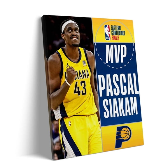 Pascal Siakam Holding Trophy Poster Print Basketball Wall Decor For Home Rooms Sports Lounge And Studio