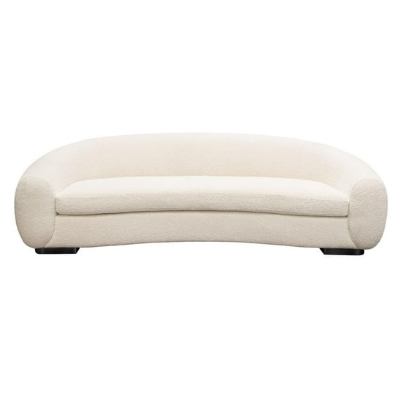 Diamond Sofa Sofa, Bone Boucle Fabric