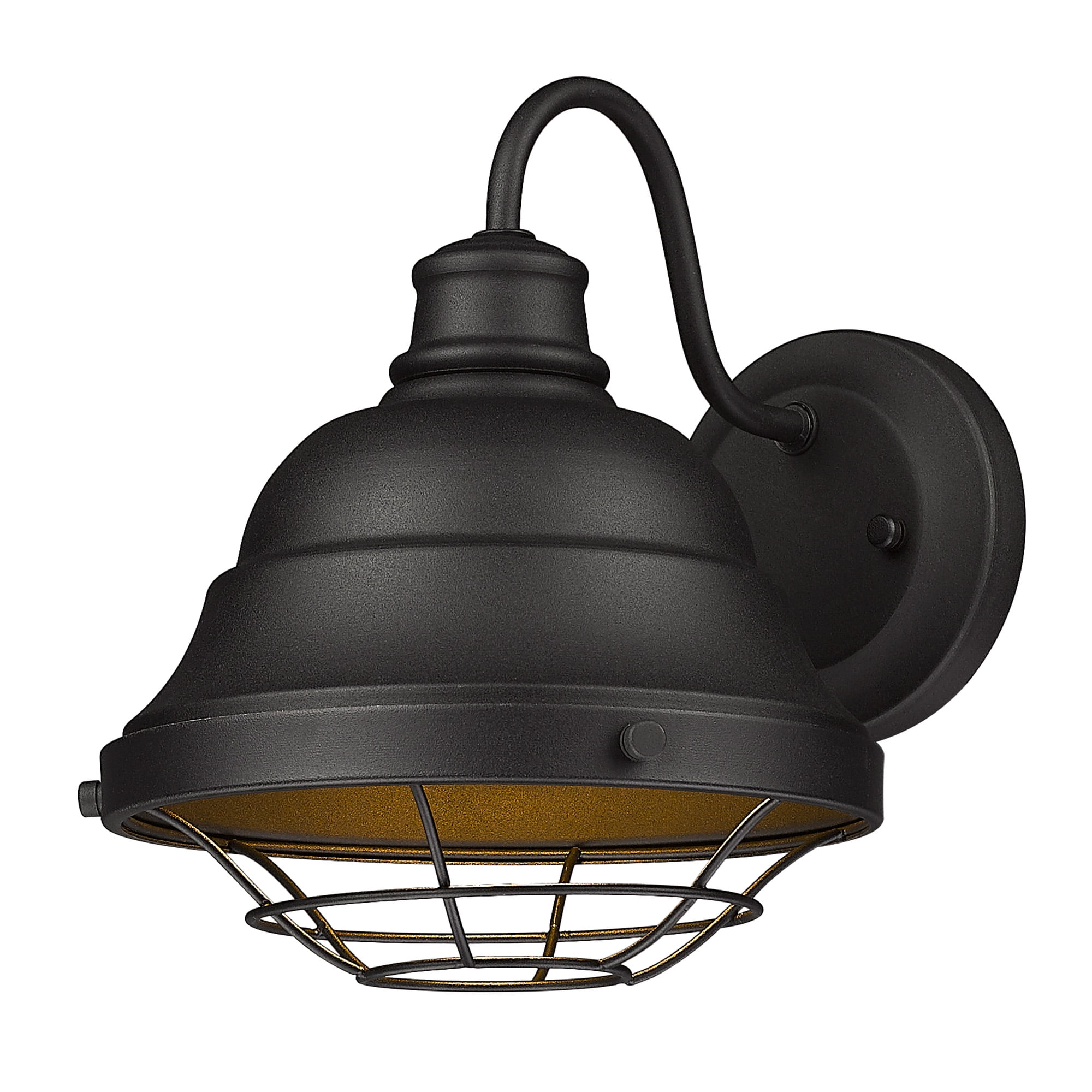 Pascale Rustic Black Wall Sconce - Outdoor with Black Shade - Walmart.com