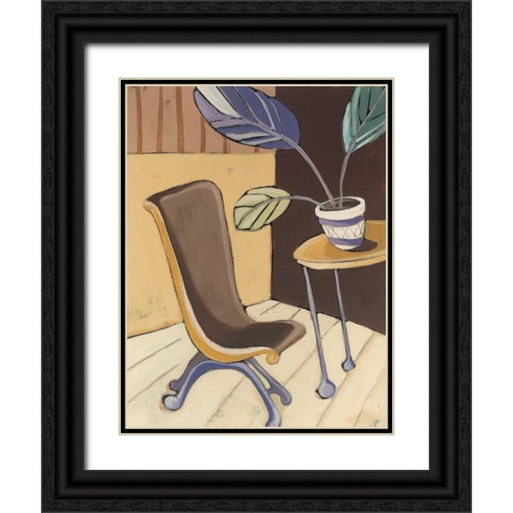 Paschal, Irene 12x14 Black Ornate Wood Framed with Double Matting Museum Art Print Titled - Divine Design I