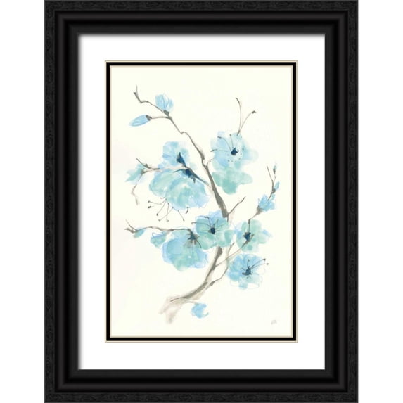 Paschke, Chris 11x14 Black Ornate Wood Framed with Double Matting Museum Art Print Titled - Tinted Branch IV