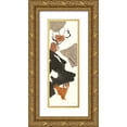 thumbnail image 1 of Paschke, Chris 11x24 Gold Ornate Wood Framed with Double Matting Museum Art Print Titled - Copper Linked II, 1 of 4