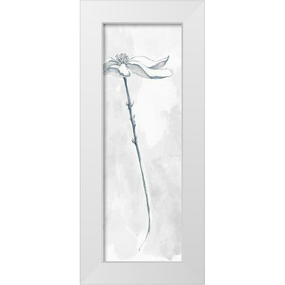 Paschke, Chris 11x24 White Modern Wood Framed Museum Art Print Titled - Solitary Dogwood V Gray