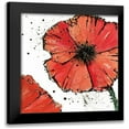 thumbnail image 1 of Paschke, Chris 12x12 Black Modern Framed Museum Art Print Titled - Not a California Poppy IV on White, 1 of 5