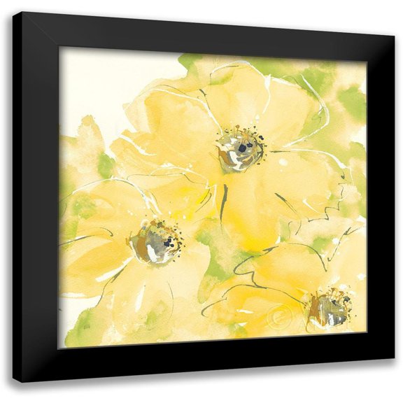 Paschke, Chris 12x12 Black Modern Framed Museum Art Print Titled - Sunshine Cosmos I v2