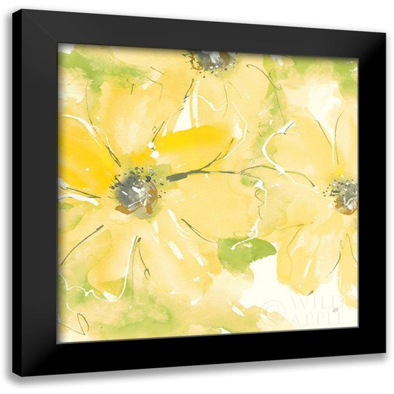 Paschke, Chris 12x12 Black Modern Framed Museum Art Print Titled - Sunshine Cosmos II v2