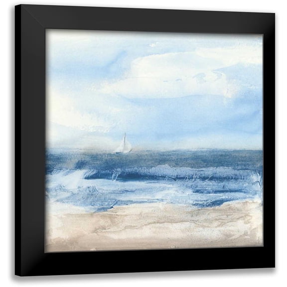 Paschke, Chris 12x12 Black Modern Framed Museum Art Print Titled - Surf and Sails
