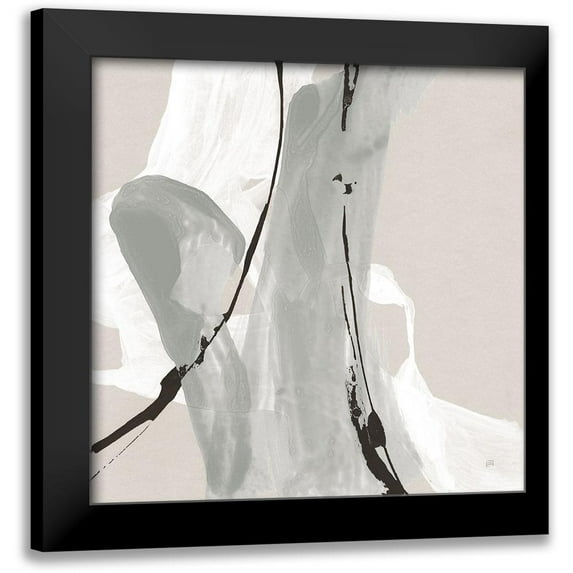 Paschke, Chris 12x12 Black Modern Framed Museum Art Print Titled - Touch of Gray IV