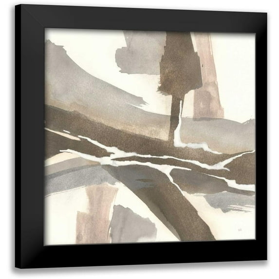 Paschke, Chris 12x12 Black Modern Framed Museum Art Print Titled - White and Placid I