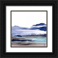 thumbnail image 1 of Paschke, Chris 12x12 Black Ornate Wood Framed with Double Matting Museum Art Print Titled - Bluescape I, 1 of 4