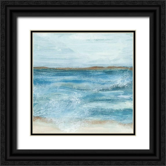 Paschke, Chris 12x12 Black Ornate Wood Framed with Double Matting Museum Art Print Titled - Coastal V