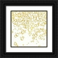 thumbnail image 1 of Paschke, Chris 12x12 Black Ornate Wood Framed with Double Matting Museum Art Print Titled - Gold Bubbles I, 1 of 4