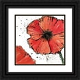 thumbnail image 1 of Paschke, Chris 12x12 Black Ornate Wood Framed with Double Matting Museum Art Print Titled - Not a California Poppy IV on White, 1 of 4