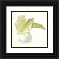 thumbnail image 1 of Paschke, Chris 12x12 Black Ornate Wood Framed with Double Matting Museum Art Print Titled - Plant Big Leaf I, 1 of 4