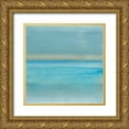 thumbnail image 1 of Paschke, Chris 12x12 Gold Ornate Wood Framed with Double Matting Museum Art Print Titled - Coastal Abstraction VI, 1 of 4