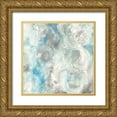 thumbnail image 1 of Paschke, Chris 12x12 Gold Ornate Wood Framed with Double Matting Museum Art Print Titled - Pale Blue Circles I, 1 of 4