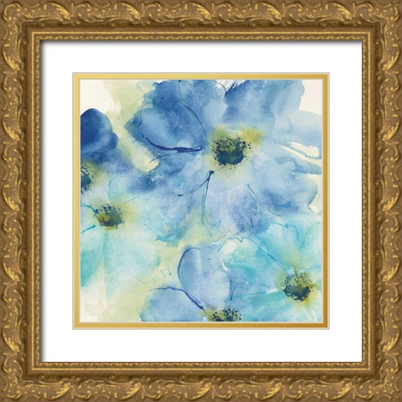 Paschke, Chris 12x12 Gold Ornate Wood Framed with Double Matting Museum Art Print Titled - Seashell Cosmos I