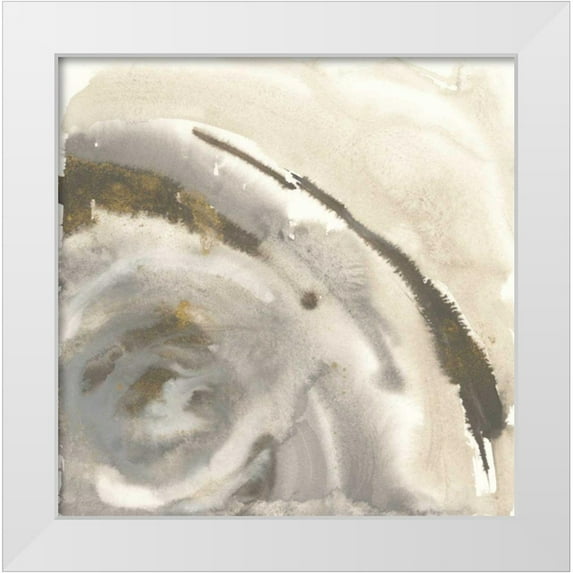 Paschke, Chris 12x12 White Modern Wood Framed Museum Art Print Titled - Gold Dust Nebula I