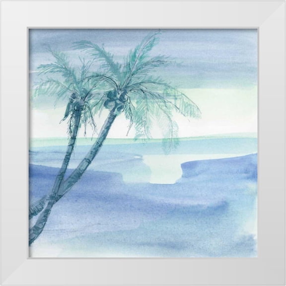 Paschke, Chris 12x12 White Modern Wood Framed Museum Art Print Titled - Peaceful Dusk I
