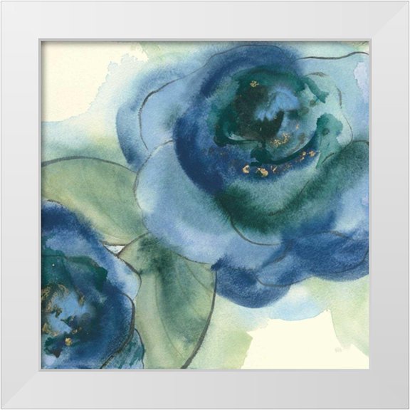Paschke, Chris 12x12 White Modern Wood Framed Museum Art Print Titled - Wannabe Poppies II