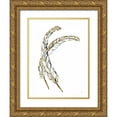 thumbnail image 1 of Paschke, Chris 12x14 Gold Ornate Wood Framed with Double Matting Museum Art Print Titled - Gilded Hackles Feather, 1 of 4