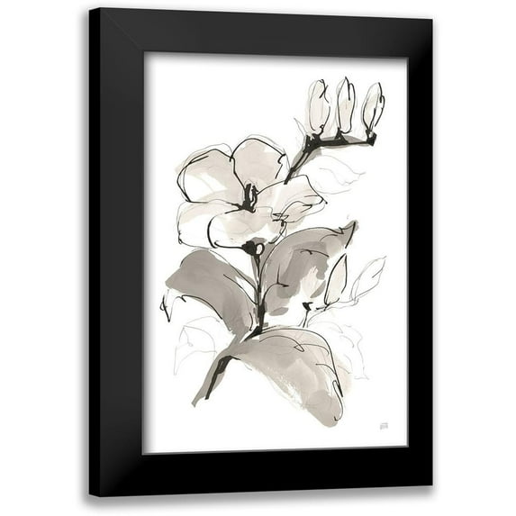 Paschke, Chris 13x18 Black Modern Framed Museum Art Print Titled - Magnolia II