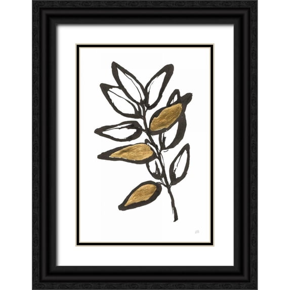 Paschke, Chris 13x18 Black Ornate Wood Framed with Double Matting Museum Art Print Titled - Leafed X