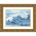 thumbnail image 1 of Paschke, Chris 14x11 Gold Ornate Wood Framed with Double Matting Museum Art Print Titled - Waves IV, 1 of 4