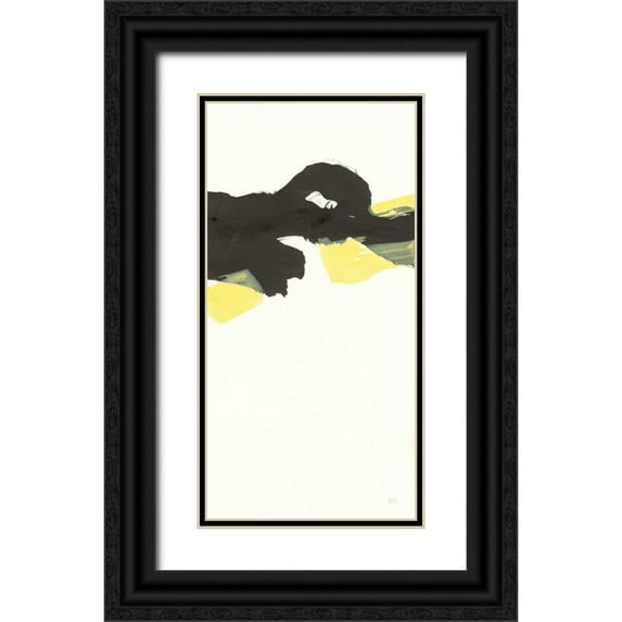 Paschke, Chris 14x24 Black Ornate Wood Framed with Double Matting Museum Art Print Titled - Minimal Panel II