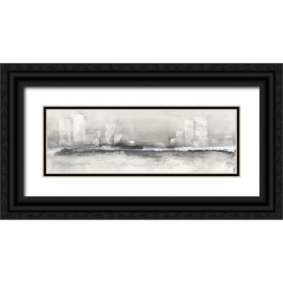 Paschke, Chris 14x7 Black Ornate Wood Framed with Double Matting Museum Art Print Titled - City Essence II