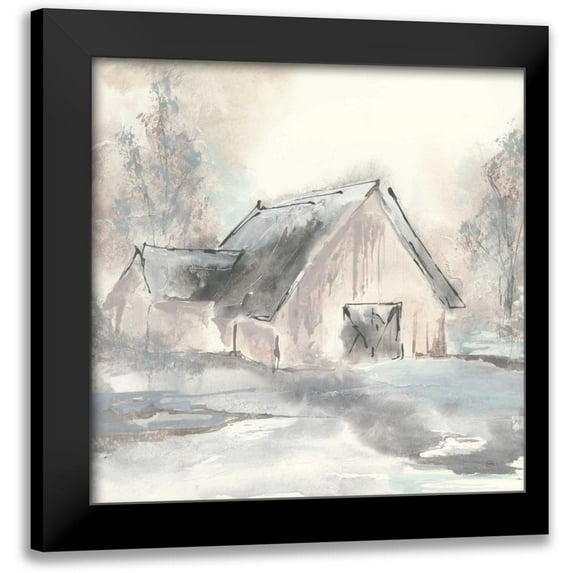 Paschke, Chris 15x15 Black Modern Framed Museum Art Print Titled - Barn II