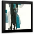 thumbnail image 1 of Paschke, Chris 15x15 Black Modern Framed Museum Art Print Titled - Black and Teal II, 1 of 5