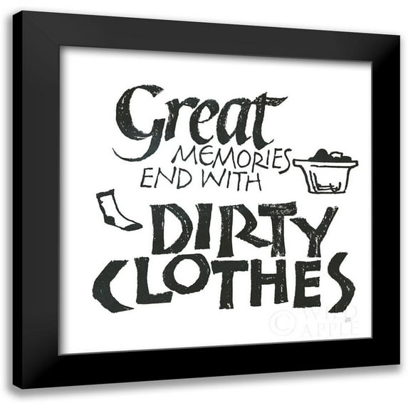 Paschke, Chris 15x15 Black Modern Framed Museum Art Print Titled - Laundry Room I White