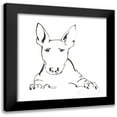 thumbnail image 1 of Paschke, Chris 15x15 Black Modern Framed Museum Art Print Titled - Line Dog Bull Terrier, 1 of 5