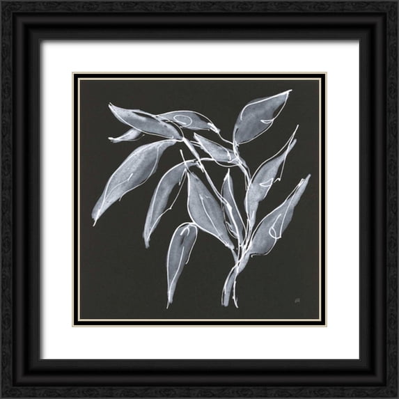 Paschke, Chris 15x15 Black Ornate Wood Framed with Double Matting Museum Art Print Titled - Branch II