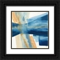 thumbnail image 1 of Paschke, Chris 15x15 Black Ornate Wood Framed with Double Matting Museum Art Print Titled - Indigo II, 1 of 4