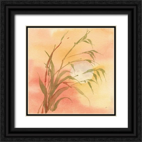 Paschke, Chris 15x15 Black Ornate Wood Framed with Double Matting Museum Art Print Titled - Moon Season Autumn