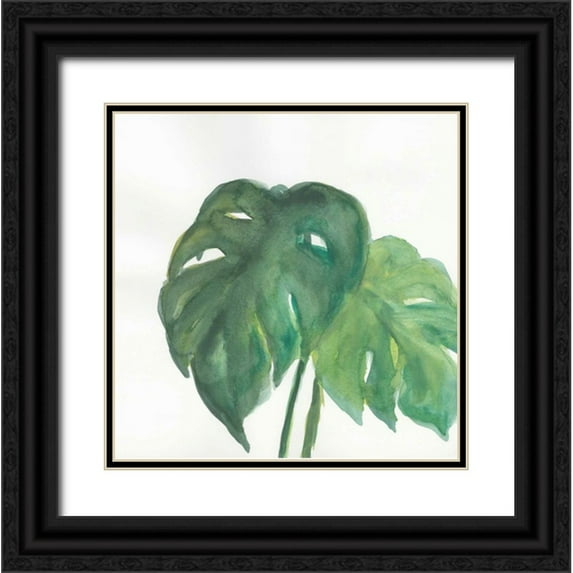 Paschke, Chris 15x15 Black Ornate Wood Framed with Double Matting Museum Art Print Titled - Tropical Palm II
