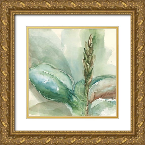Paschke, Chris 15x15 Gold Ornate Wood Framed with Double Matting Museum Art Print Titled - Exotic Flower I