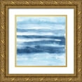 thumbnail image 1 of Paschke, Chris 15x15 Gold Ornate Wood Framed with Double Matting Museum Art Print Titled - Stripes III, 1 of 4