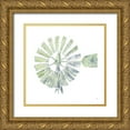 thumbnail image 1 of Paschke, Chris 15x15 Gold Ornate Wood Framed with Double Matting Museum Art Print Titled - Textural Windmill III, 1 of 4