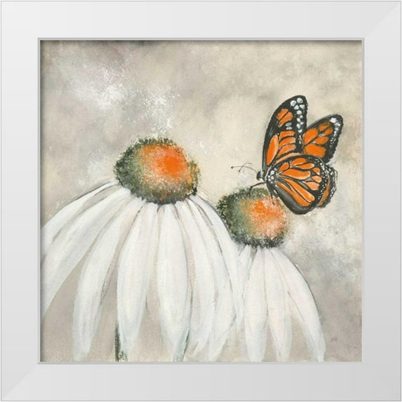 Paschke, Chris 15x15 White Modern Wood Framed Museum Art Print Titled - Butterflies are Free II