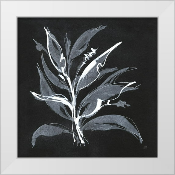 Paschke, Chris 15x15 White Modern Wood Framed Museum Art Print Titled - Chalkboard Branch II