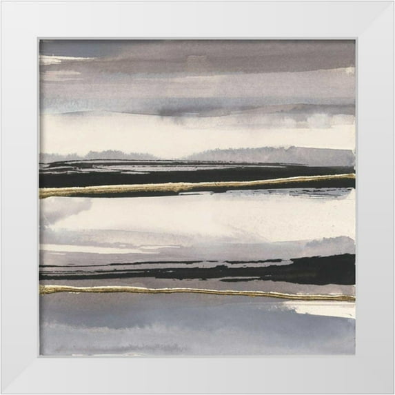 Paschke, Chris 15x15 White Modern Wood Framed Museum Art Print Titled - Gilded Grey II