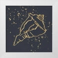 thumbnail image 1 of Paschke, Chris 15x15 White Modern Wood Framed Museum Art Print Titled - Gold Conch IV, 1 of 4