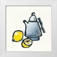 thumbnail image 1 of Paschke, Chris 15x15 White Modern Wood Framed Museum Art Print Titled - Tea and Lemons Navy, 1 of 4
