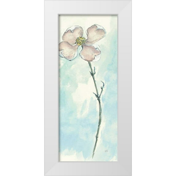 Paschke, Chris 15x32 White Modern Wood Framed Museum Art Print Titled - Solitary Dogwood III
